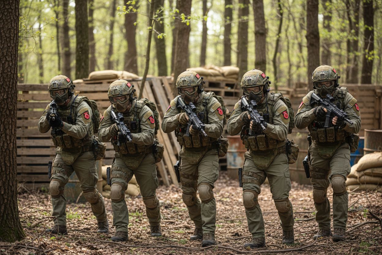airsoft équipe équipée