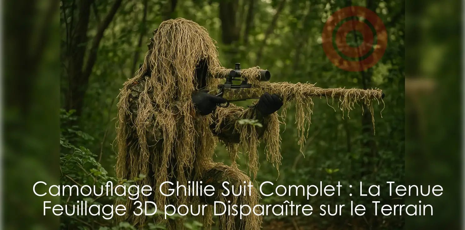 Camouflage Ghillie Suit Complet : La Tenue Feuillage 3D pour Disparaître sur le Terrain - BDU AIRSOFT