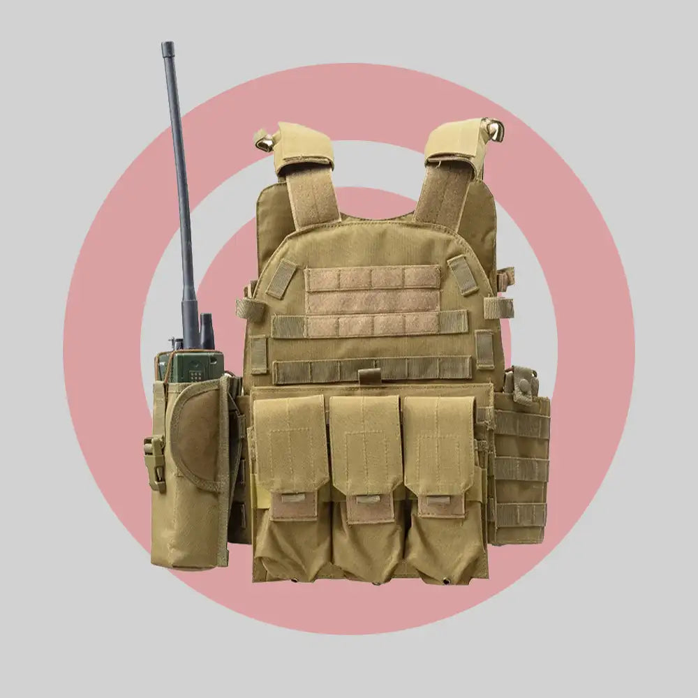 Gilet de combat Système Molle Noir