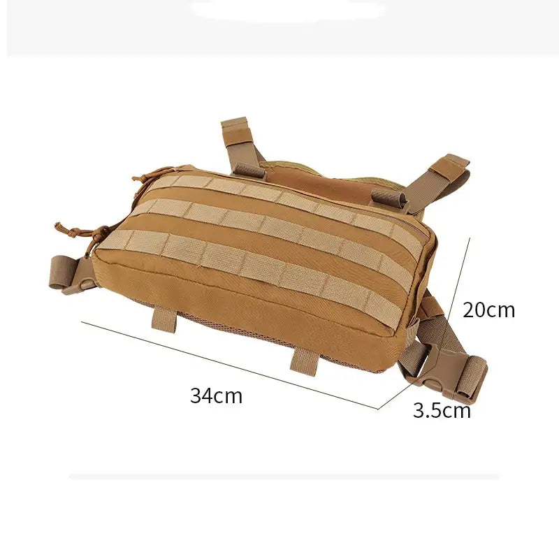 chest rig molle airsoft tan dimensions