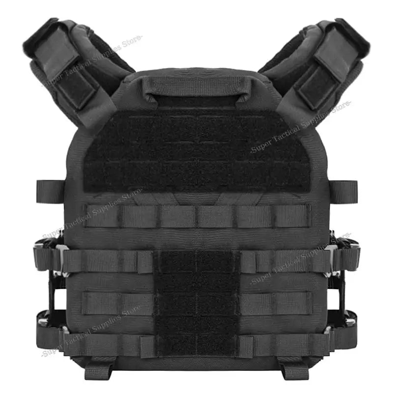 Gilet Porte-Plaque Molle K19 noir vue de dos