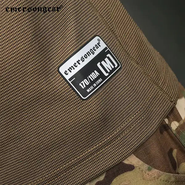 tshirt de combat airsoft détail des marquages de taille