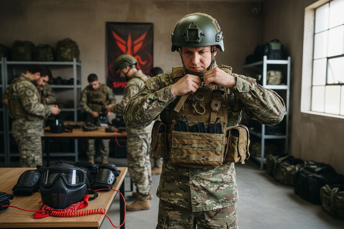 airsoft ballistic protection setup
