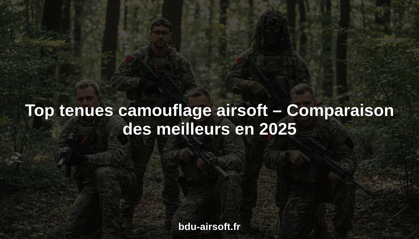 Top tenues camouflage airsoft – Comparaison des meilleurs en 2025 - BDU AIRSOFT