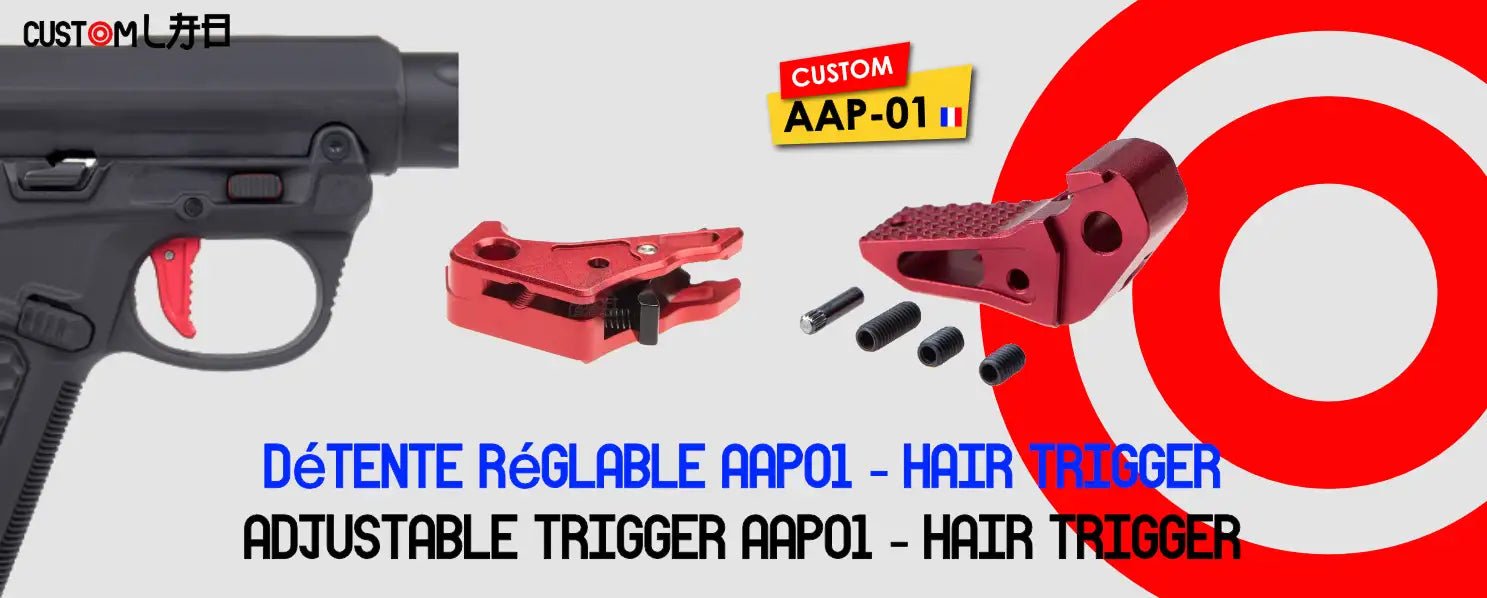 Détente Réglable AAP01 : Mécanique de Précision et Hair Trigger Mod - BDU AIRSOFT