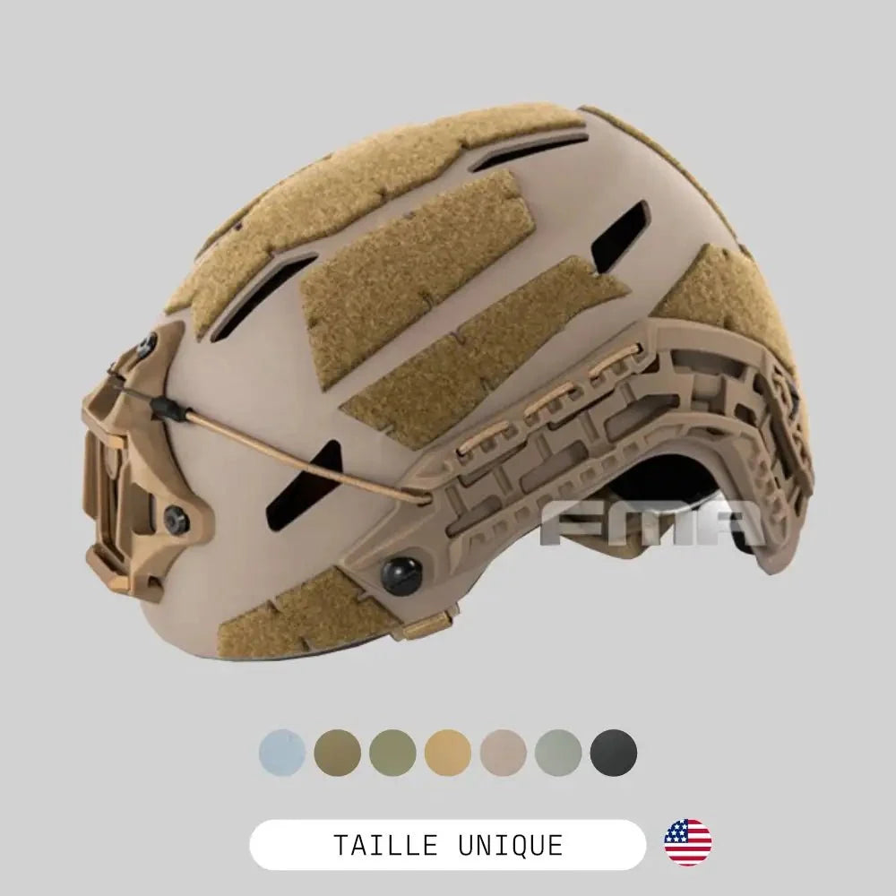Casque airsoft type Galvion Caiman en teinte tan