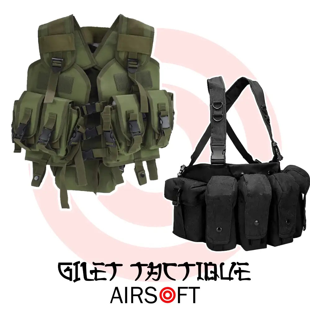couverture catégorie - gilets tactiques, vestes tactiques et chest rig airsoft