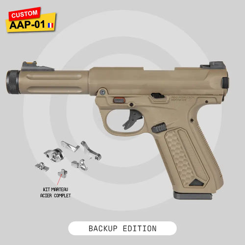 AAP-01 Action Army neuve équipée du kit marteau acier CNC, build Backup prêt à jouer