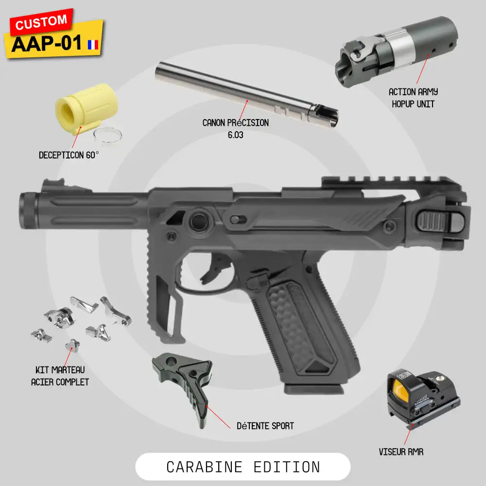 Réplique airsoft GBB AAP-01 SLEEPER PLUS livrée montée, réglée et passée au chrony