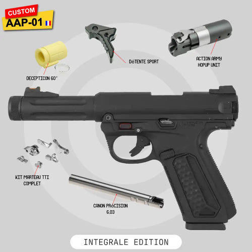 Réplique airsoft AAP-01 Custom SLEEPER Édition Intégrale, mécanique interne intégralement reprise
