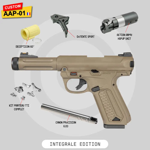 AAP-01 Custom Lab BDU à l'interne complet : hop-up rotatif, canon 6.03, marteau acier, détente ajustée