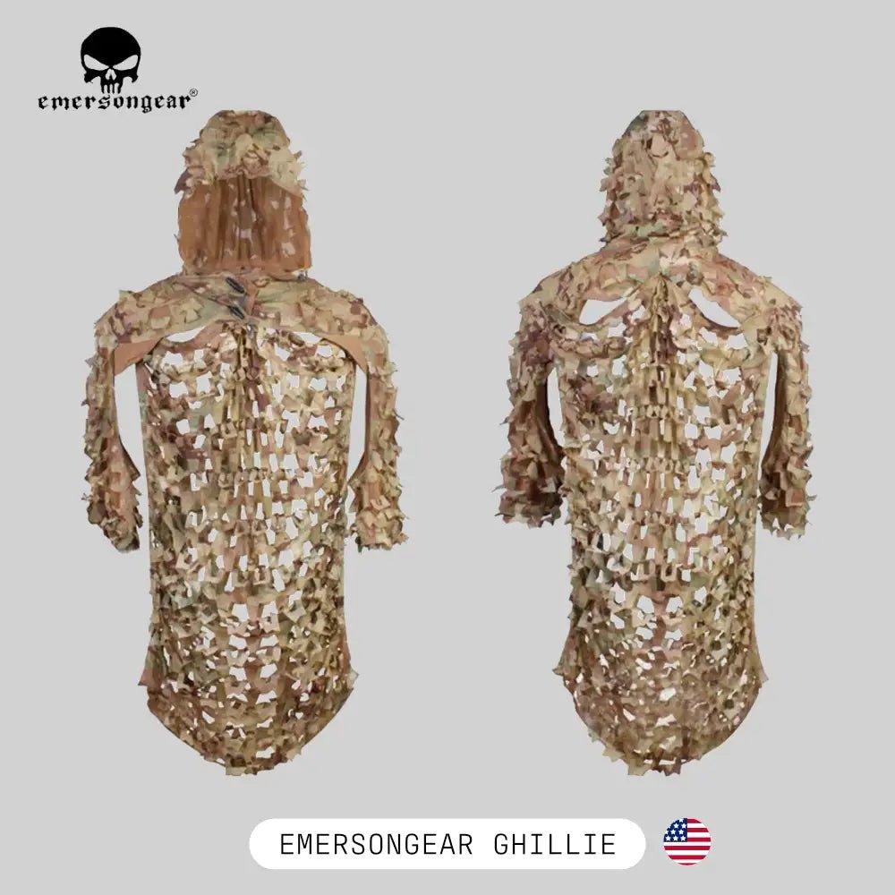 Cape tactique de camouflage sniper ghillie | EMERSON - BDU AIRSOFT - Multicam
