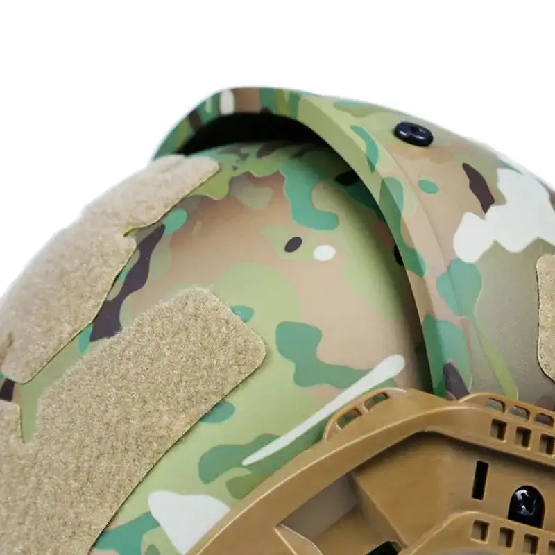 casque airsoft FMA AF-01 multicam dessus du casque