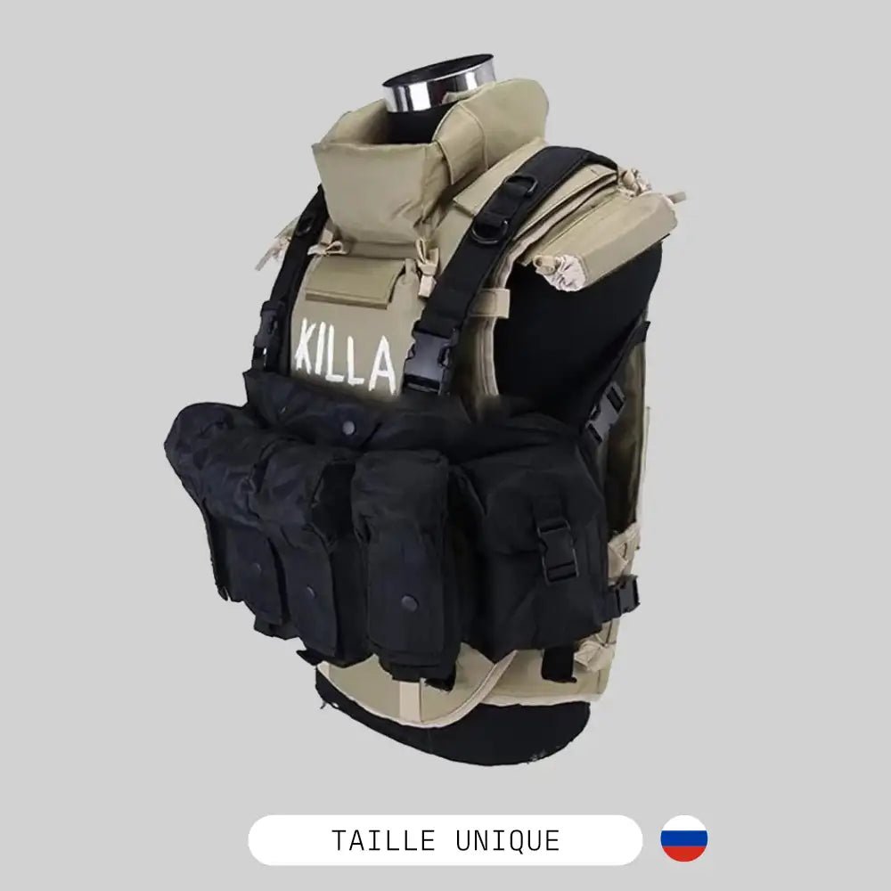 6B13 Chest Rig Killa Armor - Escape from Tarkov - BDU AIRSOFT - Noir