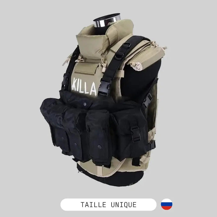6B13 Chest Rig Killa Armor Airsoft - Porte-Chargeur Tarkov Noir