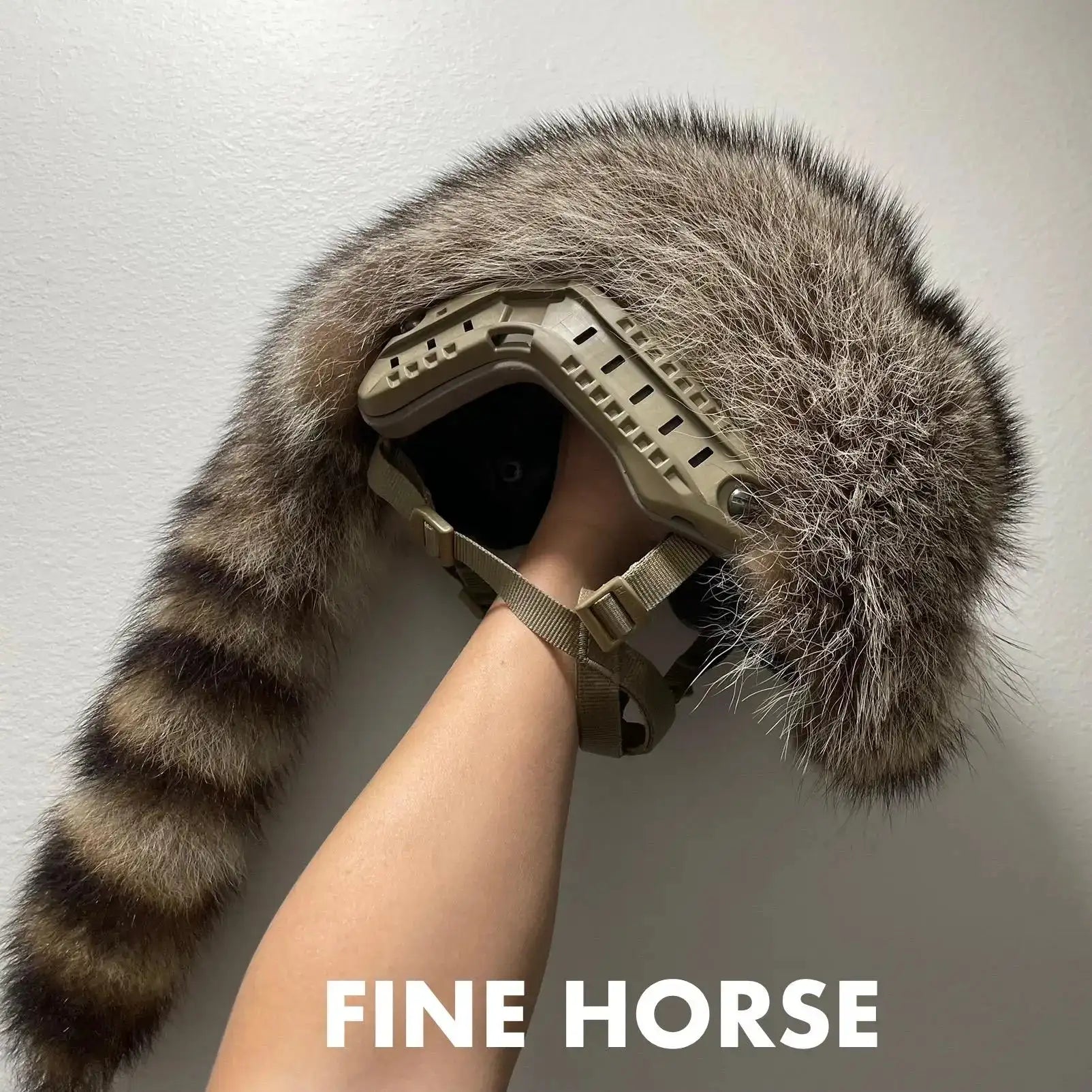 Couvre-casque Racoon synthétique