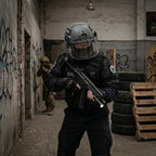 Visière GIGN/SWAT pour casque airsoft - BDU AIRSOFT - Blanc