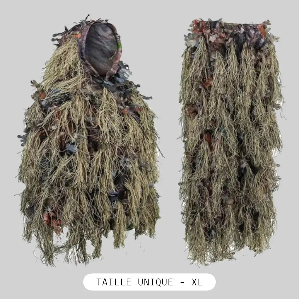 ghillie tactique feuillage intégré
