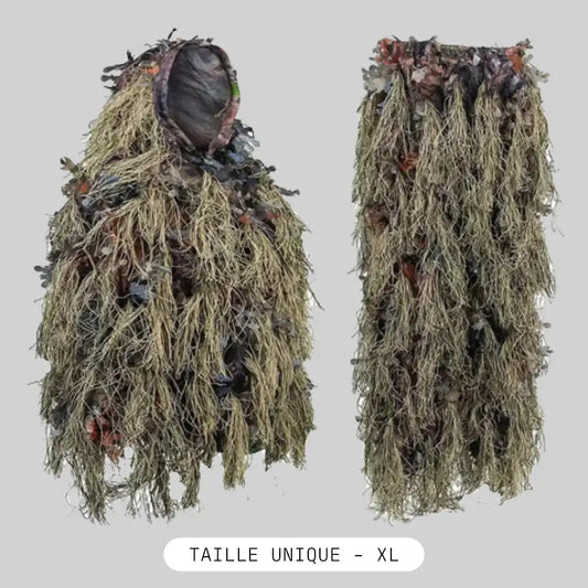 ghillie tactique feuillage intégré