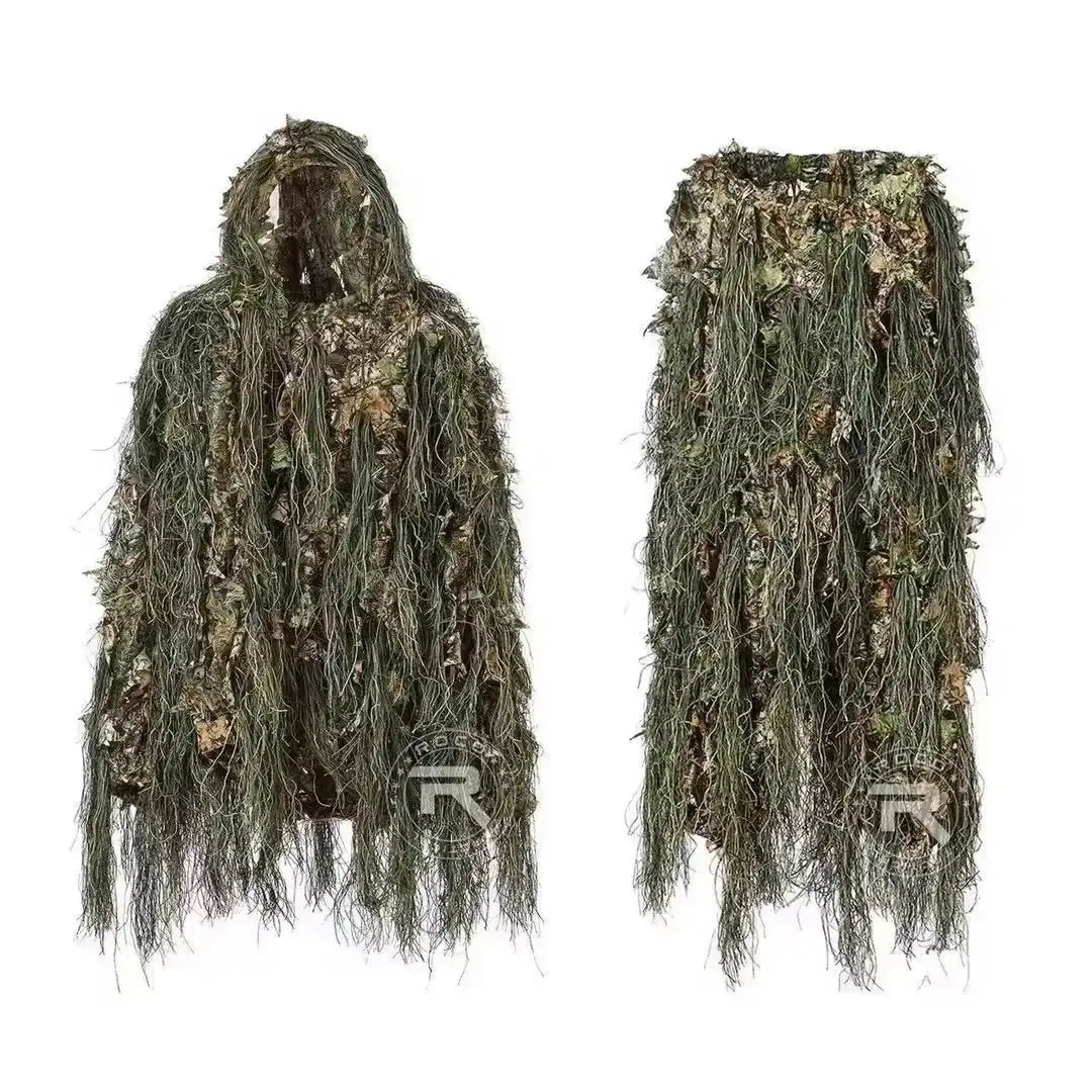 ghillie tactique feuillage intégré complète