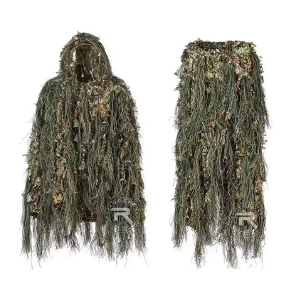 ghillie tactique feuillage intégré complète