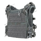 Gilet Porte - Plaque Armée Française Molle K19 - BDU AIRSOFT - Gris