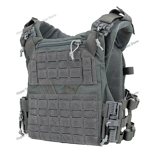 Gilet Porte-Plaque Armée Française Molle K19 gris