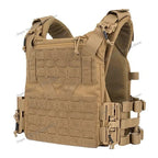Gilet Porte - Plaque Armée Française Molle K19 - BDU AIRSOFT - Tan