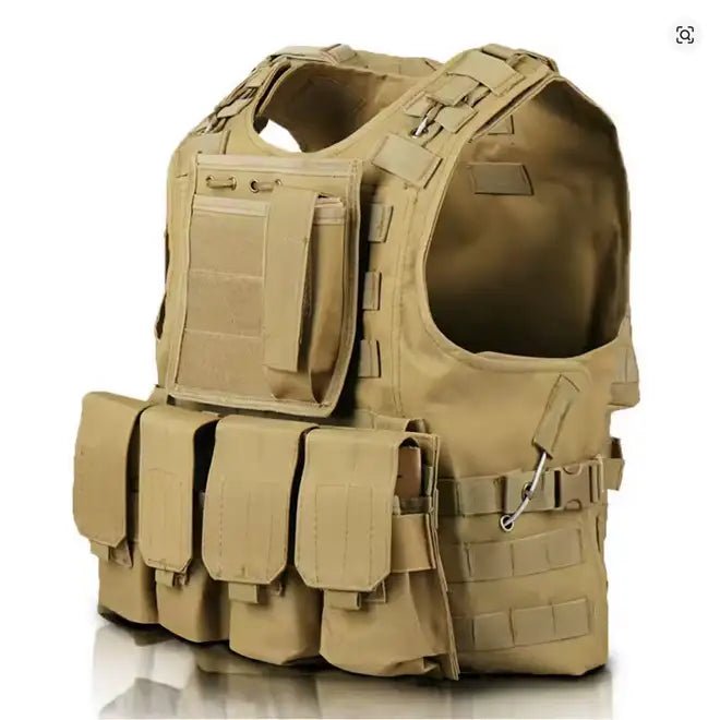 Gilet Tactique Police Airsoft - BDU AIRSOFT - Tan