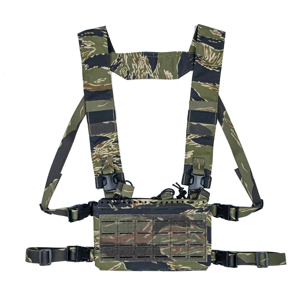 gilet airsoft JPC 2.0 Tiger Stripes vue intérieure avec bretelles anatomiques et sangles de compression ajustables