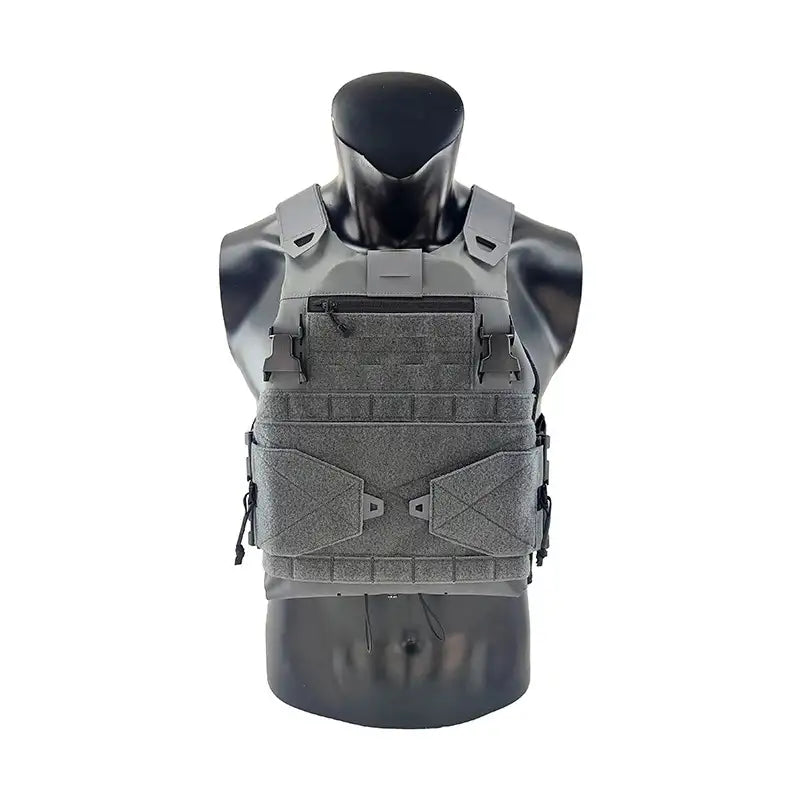 Gilet tactique gendarmerie - Twinfacons plate carrier gris