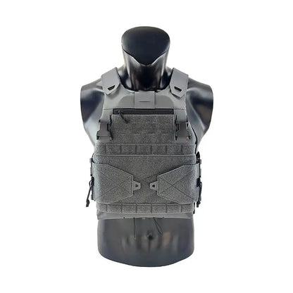 Gilet tactique gendarmerie - Twinfacons plate carrier gris