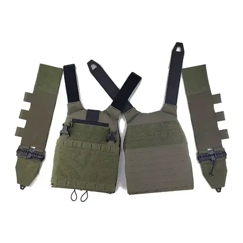 Gilet tactique police - Twinfacons plate carrier détail désassemblé
