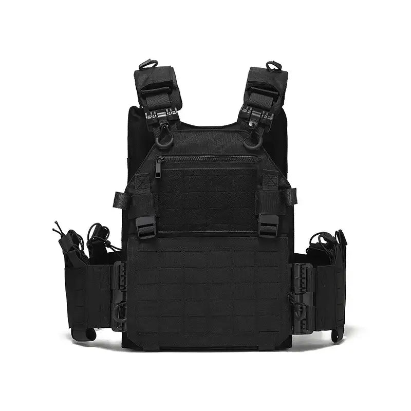Gilet Porte Plaque Tactique 6094 Airsoft - BDU AIRSOFT - Noir