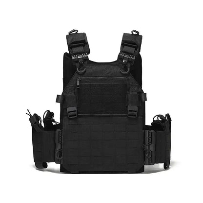 gilet tactique porte plaque 6094 noir