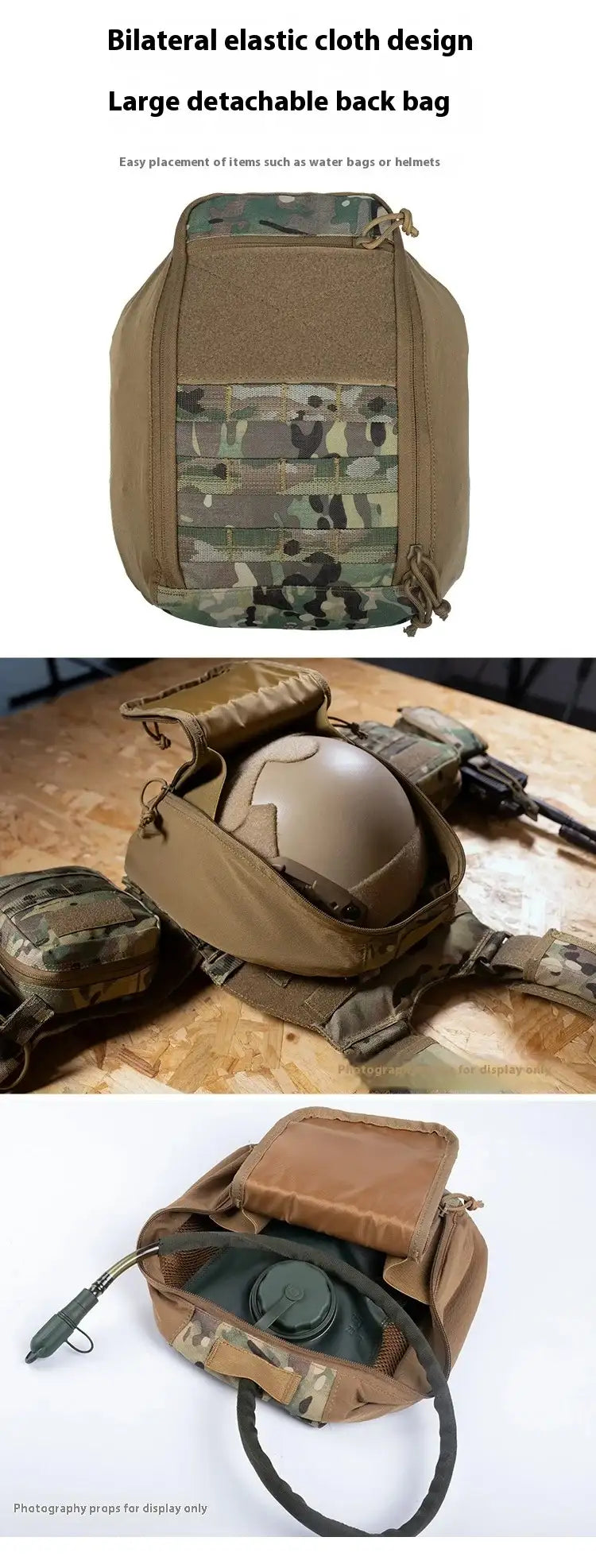 gilet tactique GIGN airsoft sac à dos/poche à eau