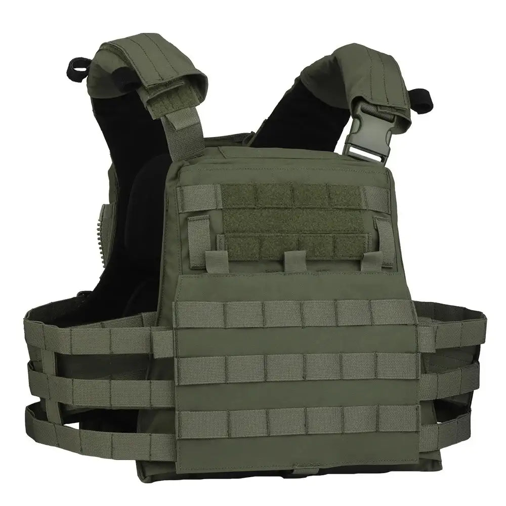 Gilet tactique porte-plaque AVS Airsoft green army