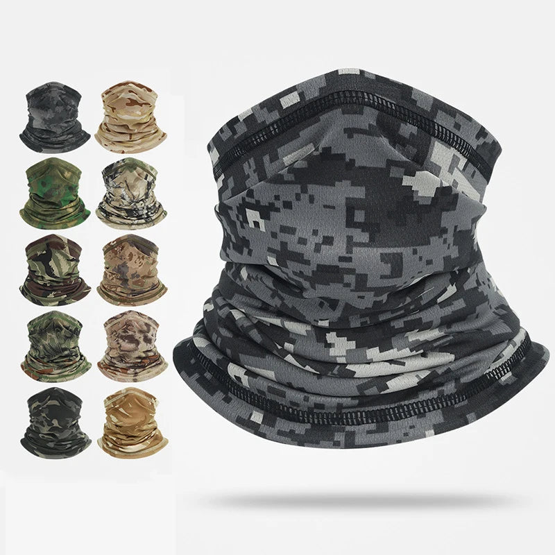 Tour de Cou Camouflage Airsoft - Tube Respirant Multi-Positions, 24 Motifs