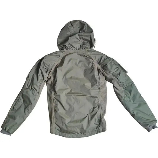 veste militaire softshell green army de dos