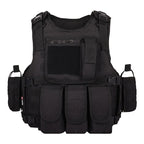 Gilet Tactique Police Airsoft - BDU AIRSOFT - Noir