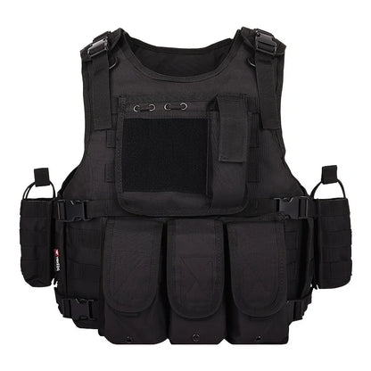 Veste tactique airsoft police nationale noire
