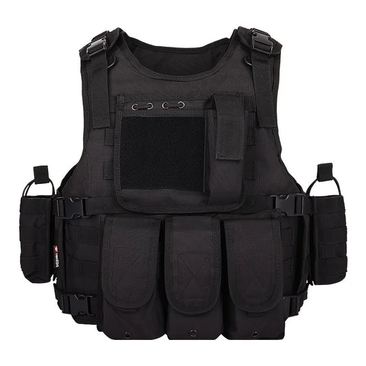 Veste tactique airsoft police nationale noire