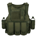 Gilet Tactique Police Airsoft - BDU AIRSOFT - Green Army