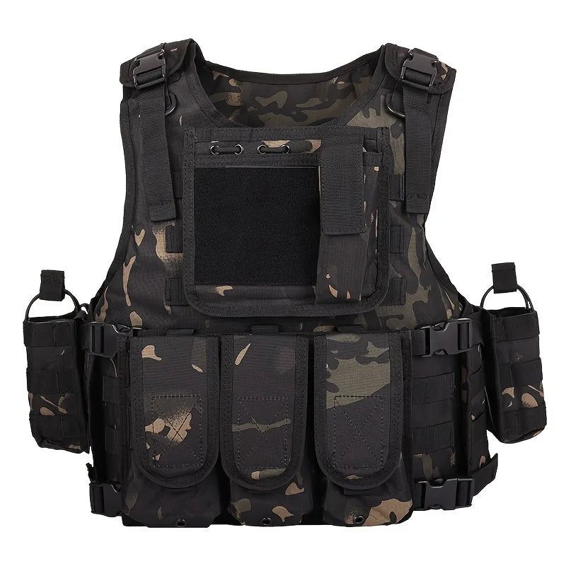 Veste tactique police airsoft multicam noire