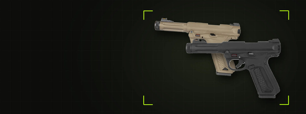 Répliques AAP-01 custom SLEEPER noire et tan assemblées par le Custom Lab - BDU AIRSOFT