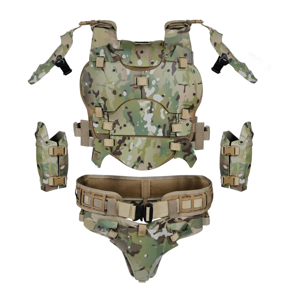 Armure tactique airsoft Multicam, ensemble complet des pièces - BDU AIRSOFT