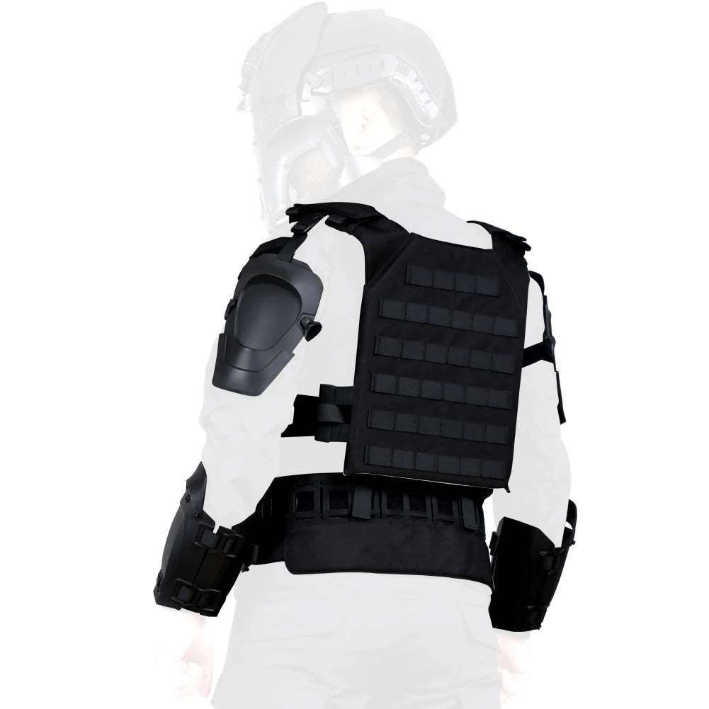 Armure tactique airsoft, plaque dorsale et harnais - BDU AIRSOFT