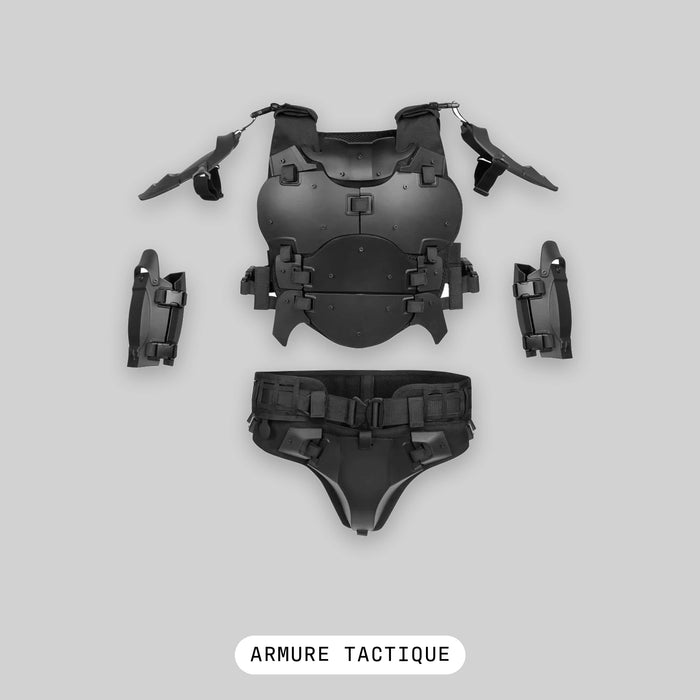 Armure Tactique Airsoft - Plastron, Épaulières, Coudières et Ceinture