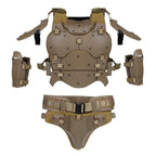 Armure tactique airsoft tan, ensemble complet des pièces - BDU AIRSOFT