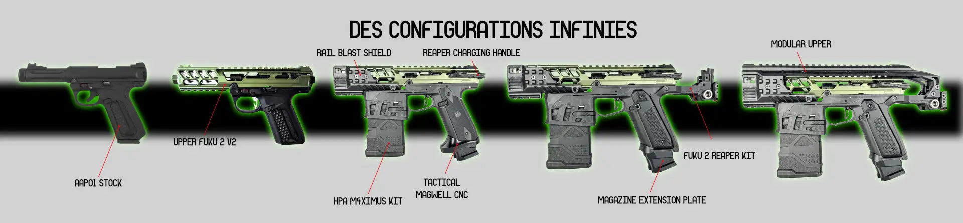 bannières diverses configurations aap01 airsoft